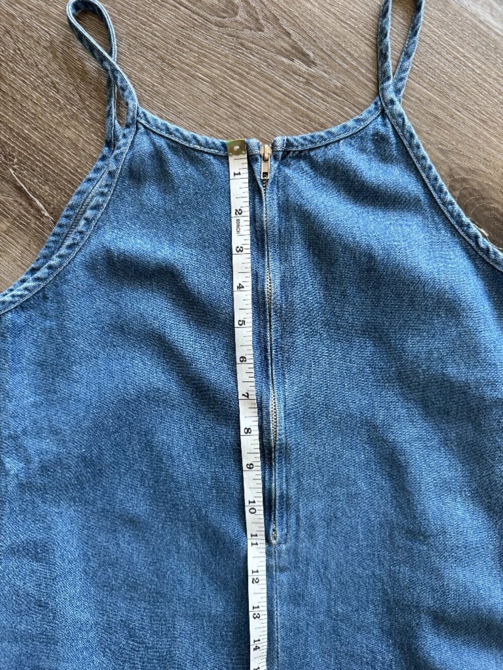 Vintage Y2K Denim Column Midi Dress Sport Stripe Women's S Fit - Picture 9 of 9